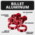 Billet Knob and Ring Accent Kits ( 2 Knobs, 2 Rings Included ) | Compatible with Tackform DuraLock™ Arms Only