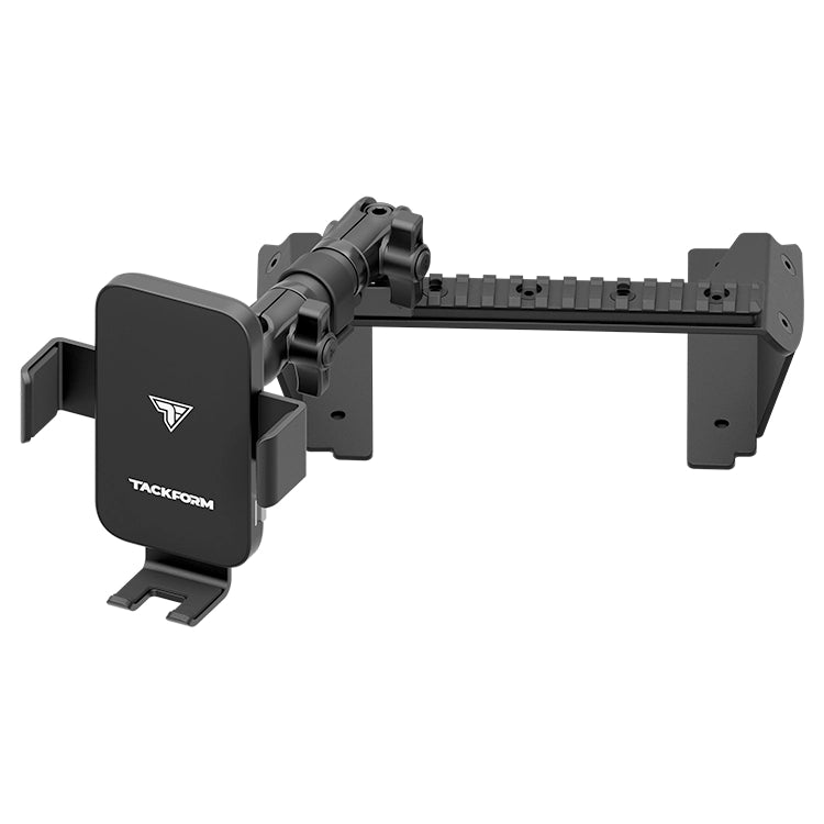 Assault Track Picatinny Dash Bracket With Wireless Charging Phone Mount | 2022 Ford Super Duty (Compatible With 12” Screen ONLY)