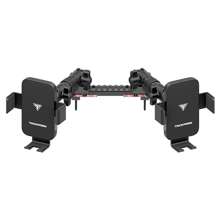 Assault Track Picatinny Dash Bracket With Dual Wireless Charging Phone Mounts | 2013-2018 Dodge Ram and 2019-2024 Dodge Ram Classic ONLY