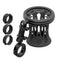 Black Motorcycle Drink Holder | BC3 Universal Clamp for 1-1/4" to 1-1/2" Handlebars | 3.5" DuraLock™ Arm