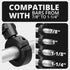 BC3 Universal Clamp for 7/8" to 1-1/4" Bars | Black | Combo 20mm Ball and Dovetail | Bushings Included