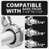 BC3 Universal Clamp for 1-1/4" to 1-1/2" Bars | Chrome | Combo 20mm Ball and Dovetail | Bushings Included