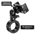 Black 20 Series Short Reach Motorcycle Phone Mount Series