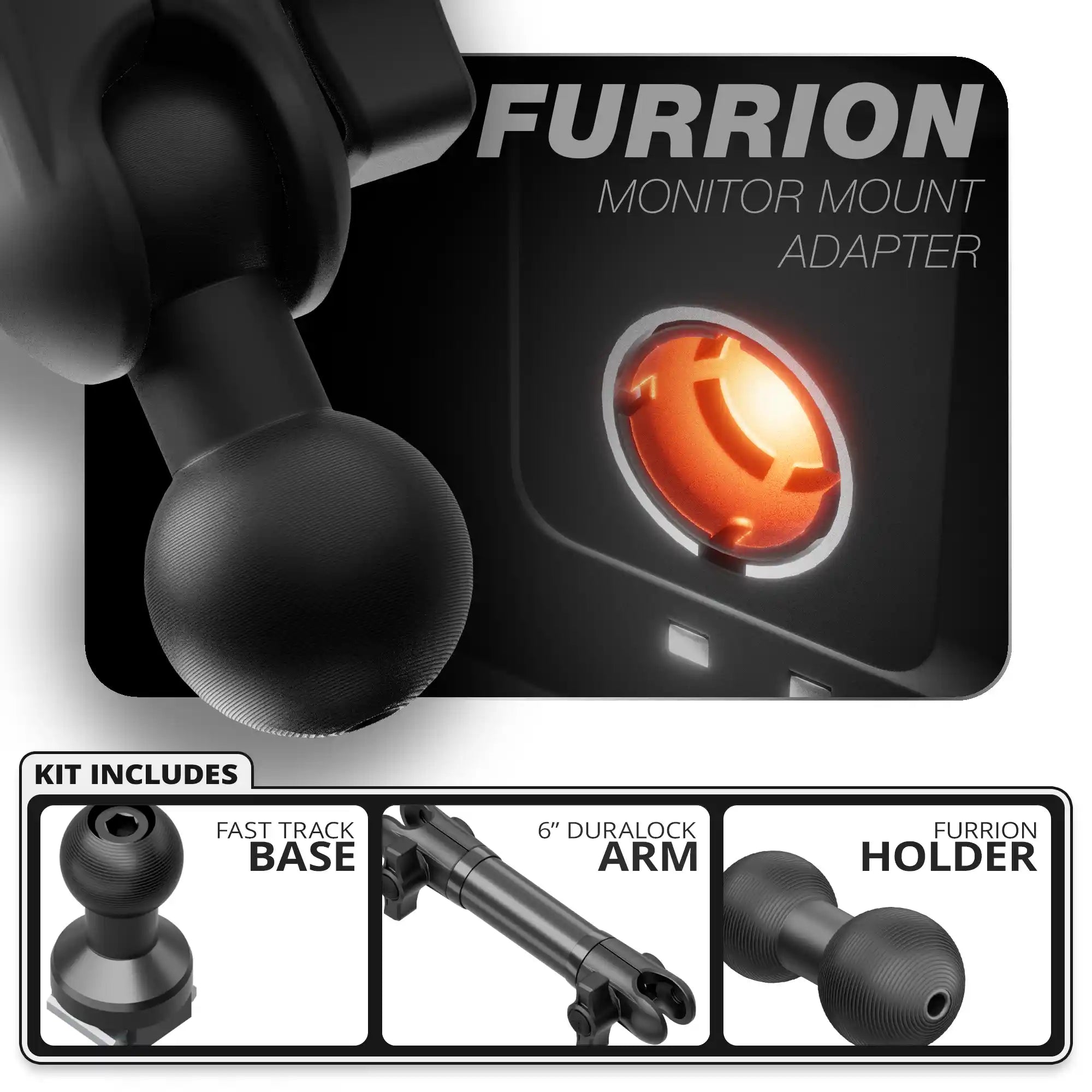 Furrion | Fast Track Base | 6" DuraLock Arm