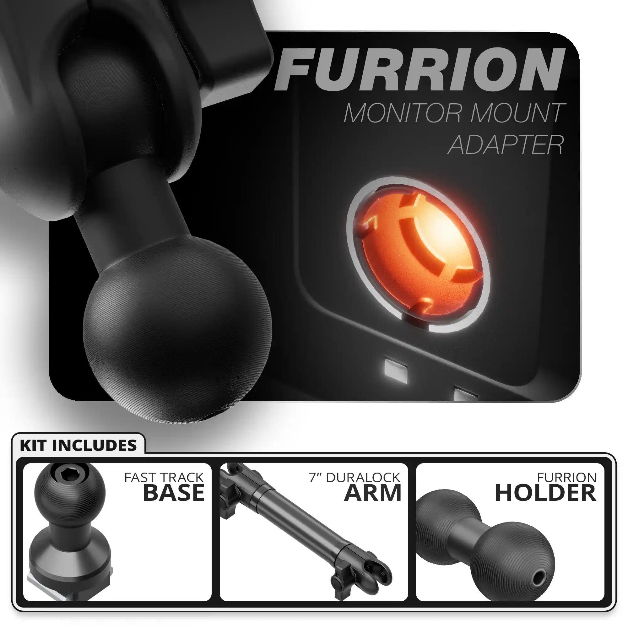 Furrion | Fast Track Base | 7" DuraLock Arm