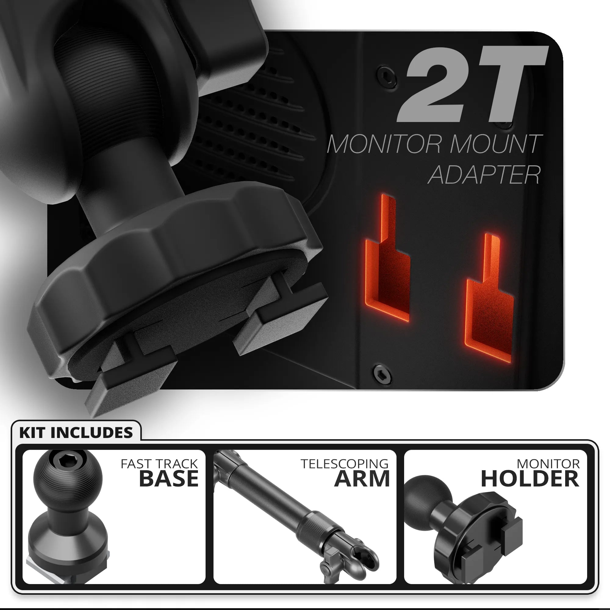 Tuner - 2T | TRAXX™ - Fast Track Base | 7.5" - 9.25" Telescoping Arm