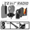 CB Radio/Microphone Holder | TRAXX™ - Fast Track Base | 7.5" - 9.25" Telescoping Arm