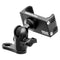 Black Motorcycle Phone Cradle | Mirror Mount - Through Hole for M10 or 3/8" Bolt | Short Reach Arm