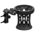 Black Motorcycle Drink Holder | Dual 20mm Ball - Perch / Brake / Clutch Reservoir Mount | 3.5" DuraLock™ Arm