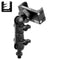 Black Motorcycle Vibration Dampening Phone Cradle | Mirror Hole Mount - M10 x 1.25 Fine Thread Ball | 3.5" DuraLock™ Arm