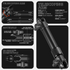 Arm | Telescoping | 7.5" - 9.25" Long | Aluminum Tube Shaft | Dual 20mm Sockets