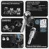 Black Can-Am Vibration Dampening Phone Cradle | Spyder Center Riser Mount - M10 Bolt | 3.5" DuraLock™ Arm