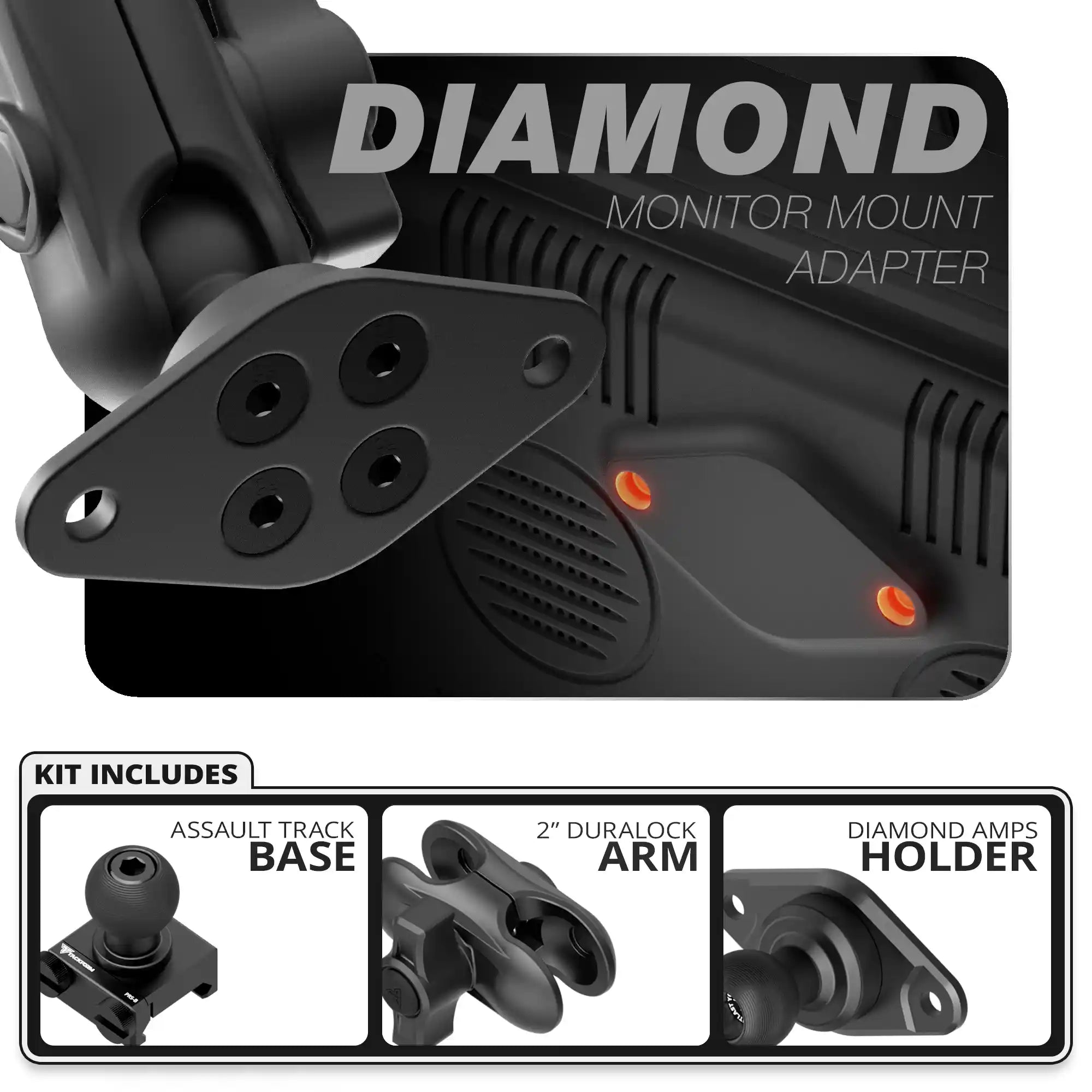 Diamond AMPS | Assault Track Base | 2" DuraLock Arm