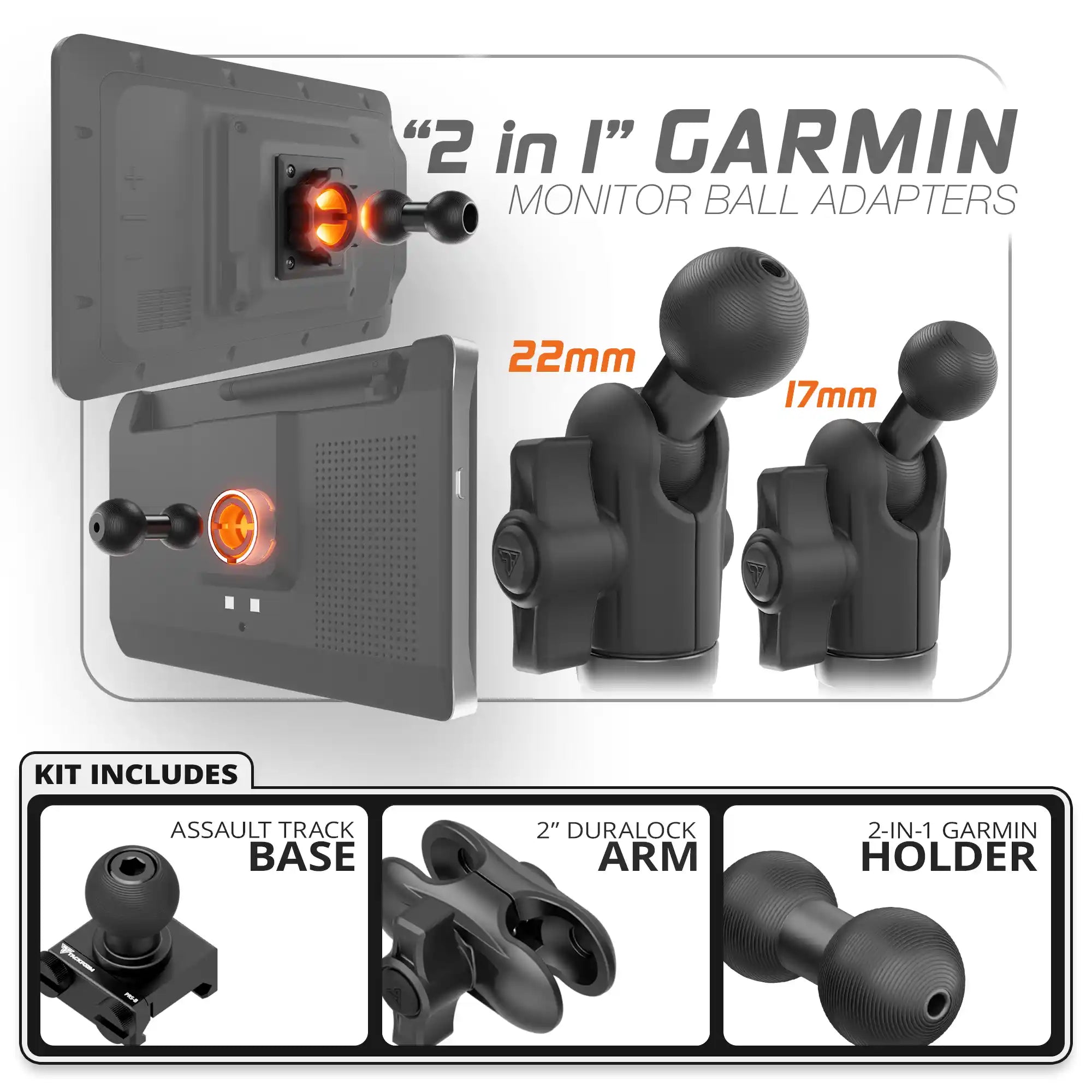 Garmin | Assault Track Base | 2" DuraLock Arm