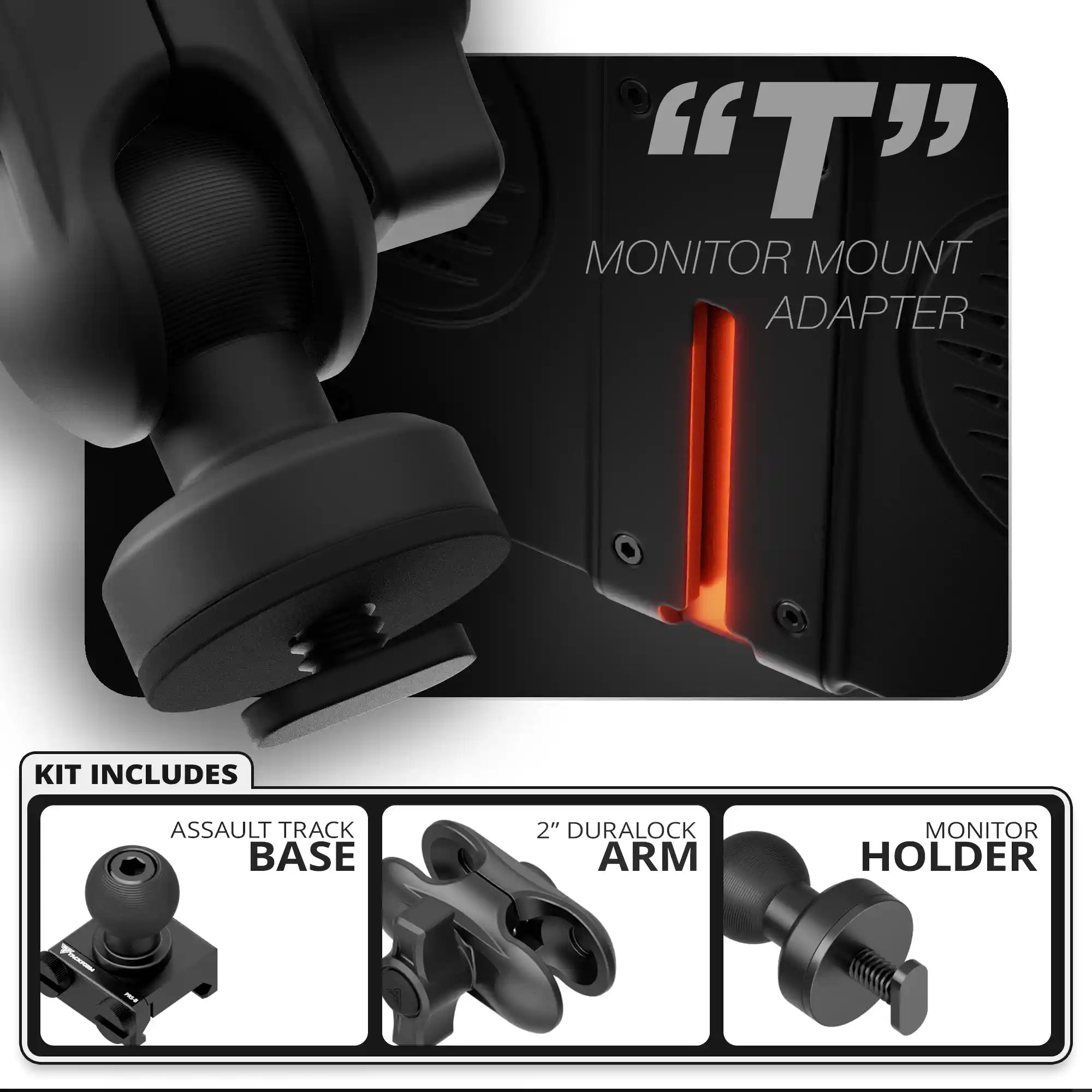 Single T Screw | Assault Track Base | 2" DuraLock Arm