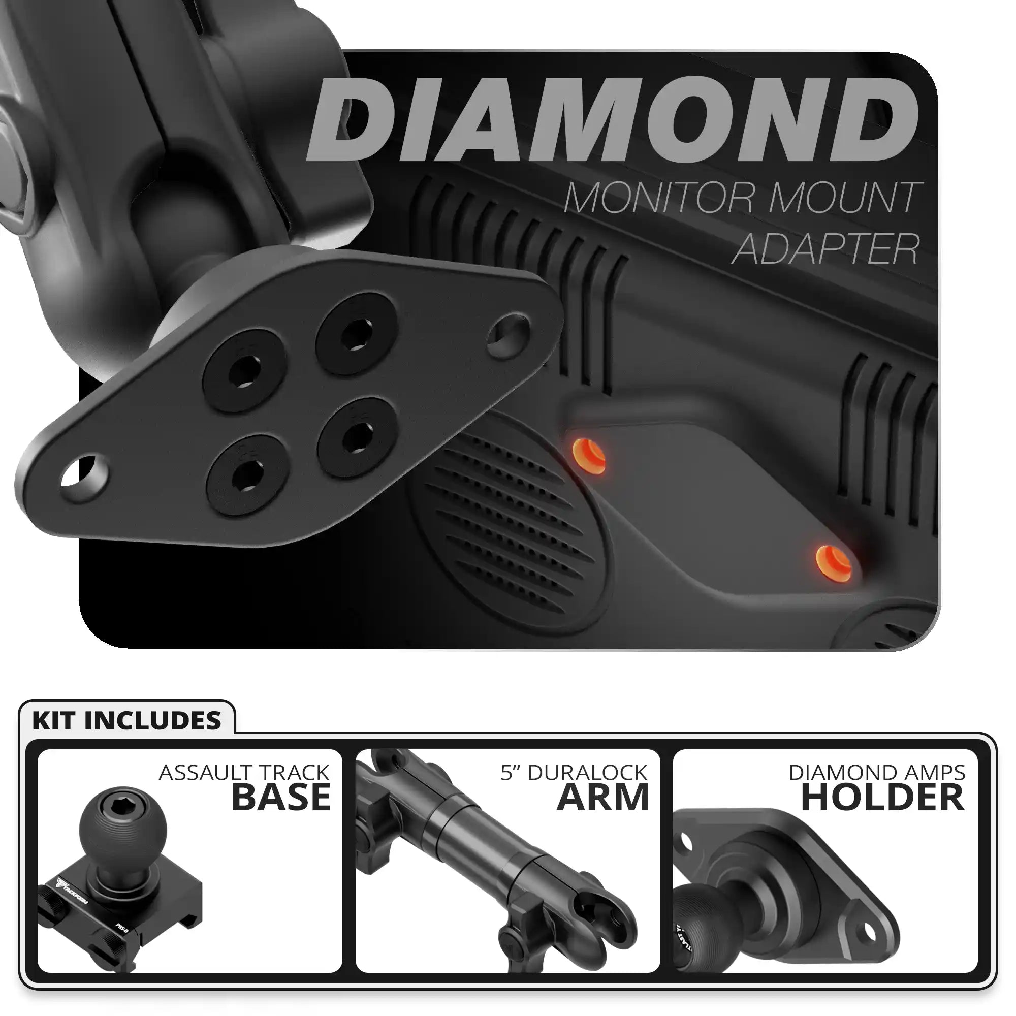 Diamond AMPS | Assault Track Base | 5" DuraLock Arm