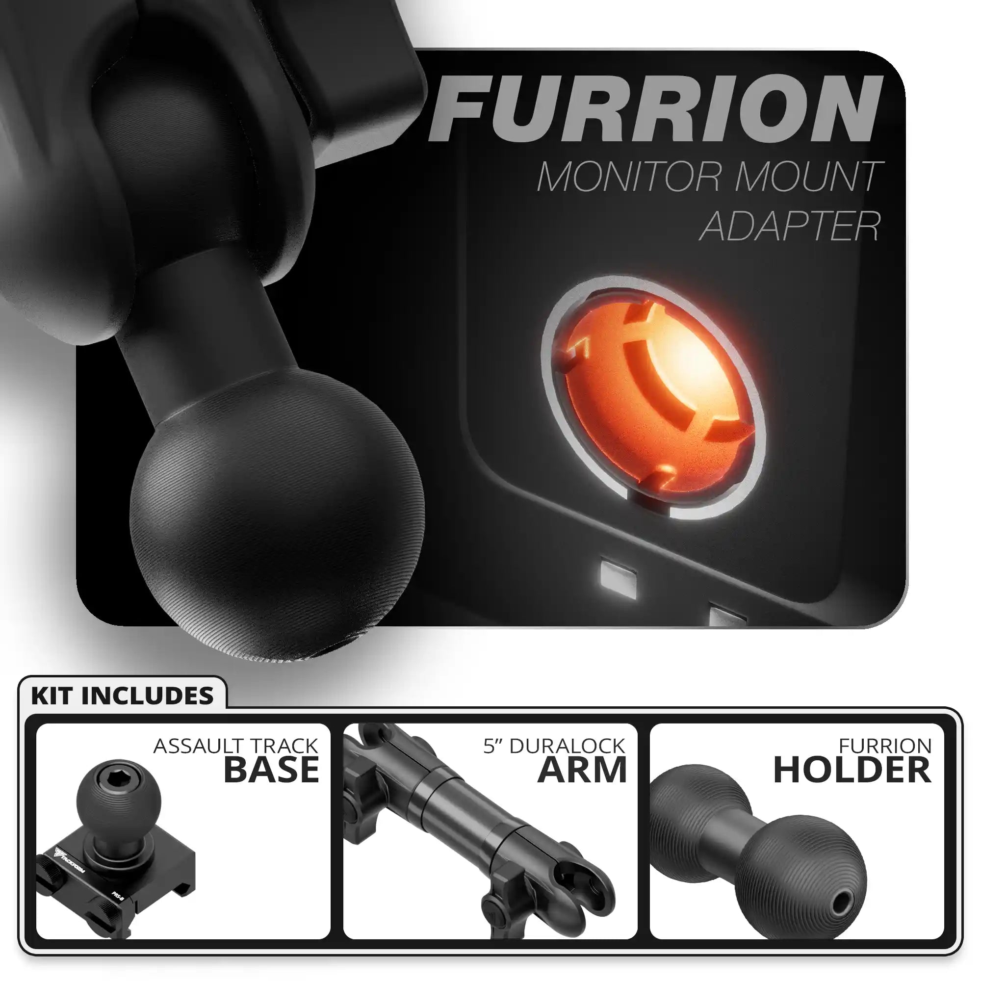 Furrion | Assault Track Base | 5" DuraLock Arm