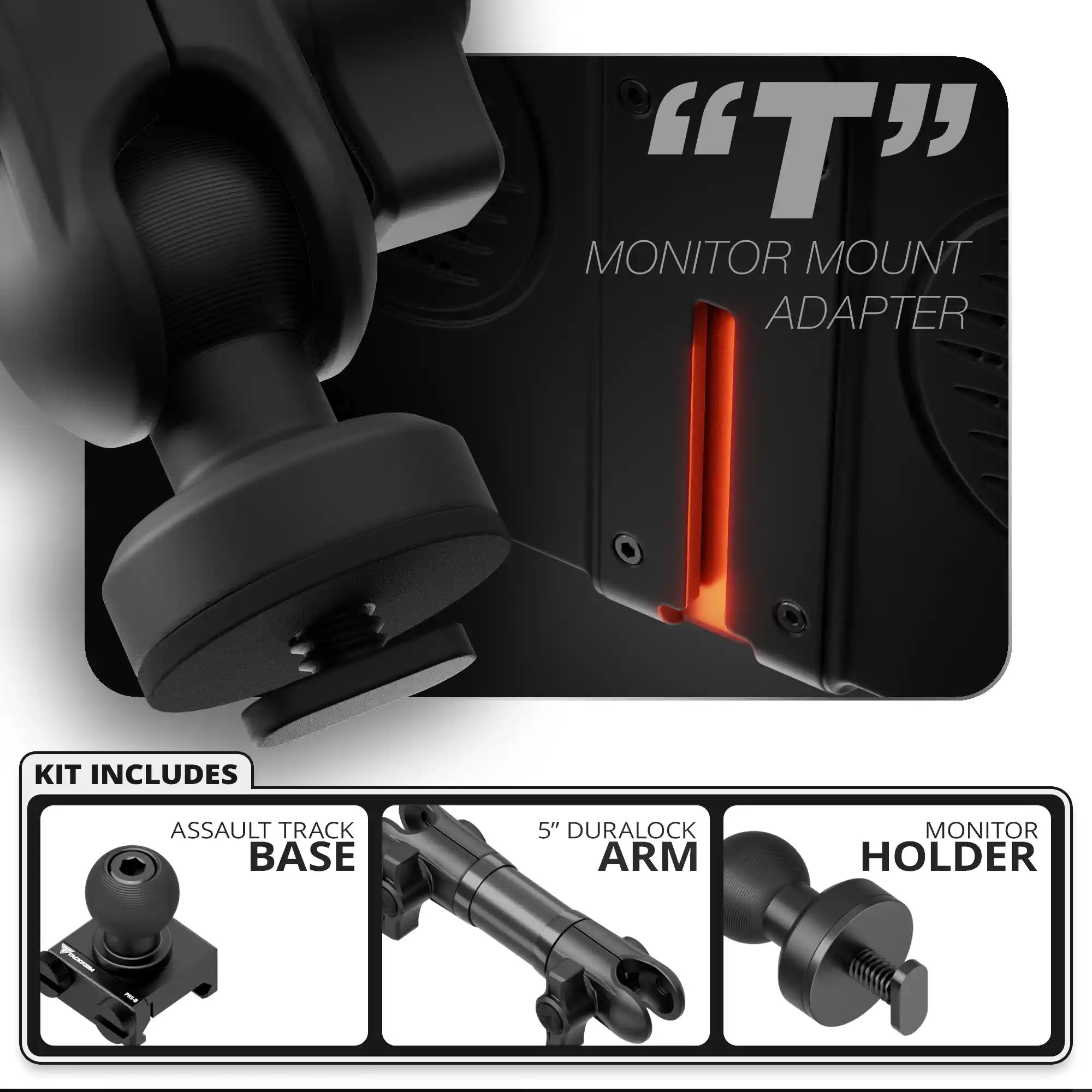 Single T Screw | Assault Track Base | 5" DuraLock Arm