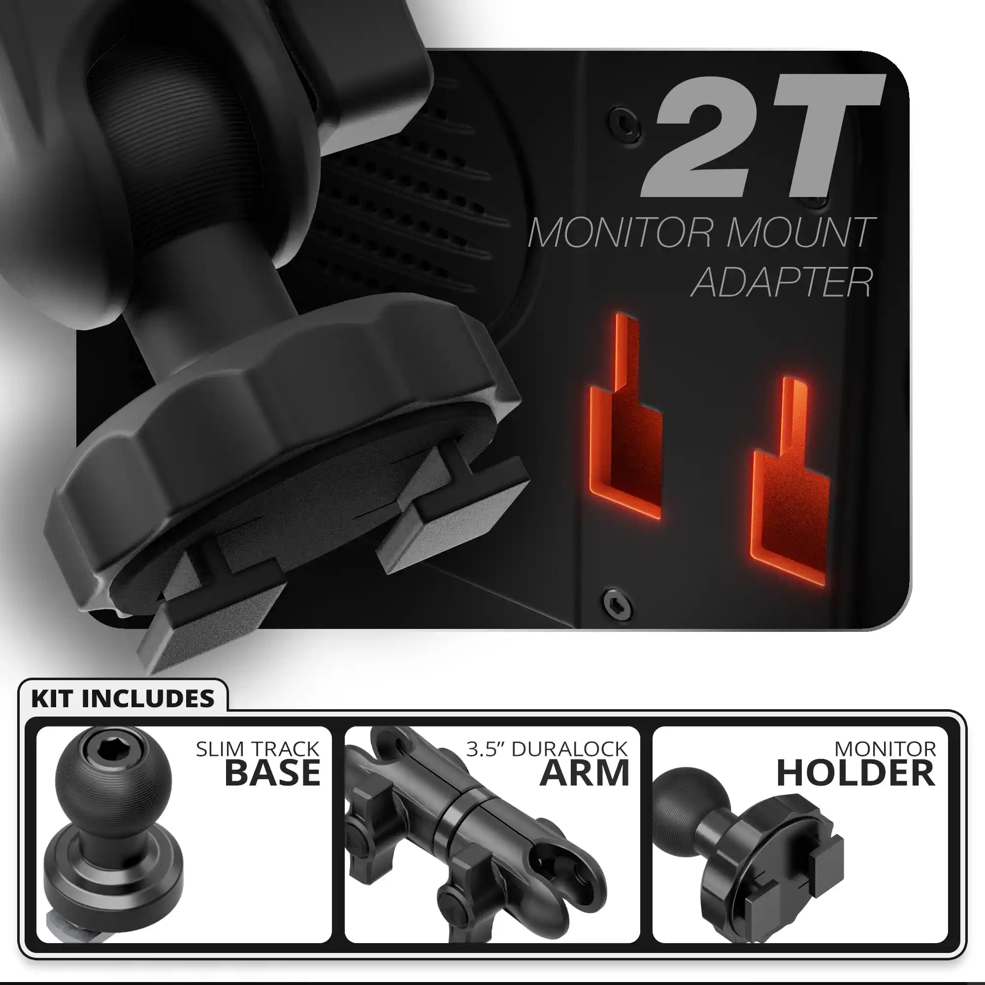 Tuner - 2T | Slim Track Base | 3.5" DuraLock Arm