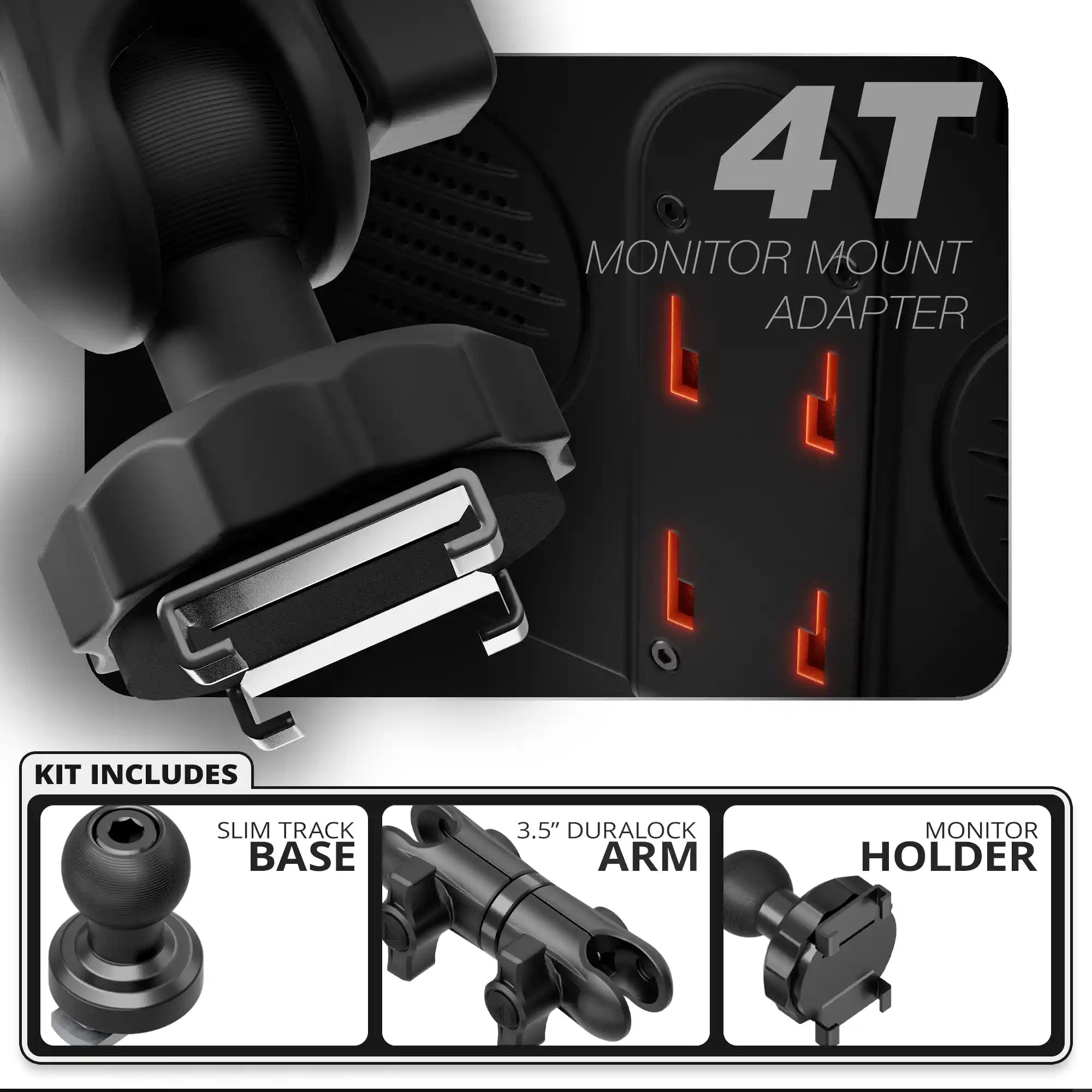 TPMS - 4T | Slim Track Base | 3.5" DuraLock Arm