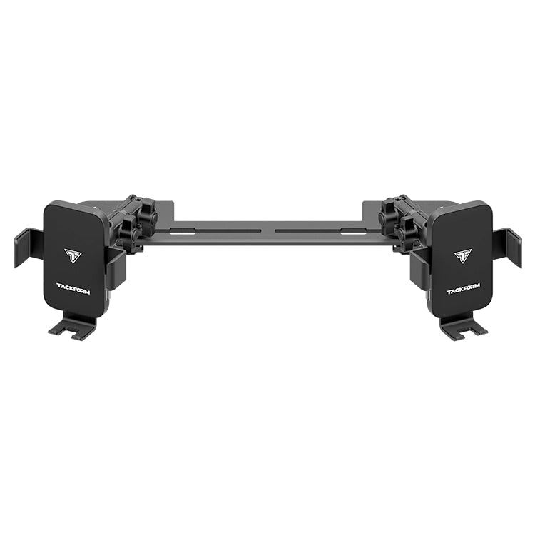 Slim Track Dash Bracket With Dual Wireless Charging Phone Mounts | 2018 - 2023 Jeep JL, JT, and Wrangler 4XE. (Not compatible with 2024+ models)