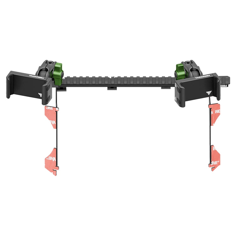 Tacoma Green Dual Phone Mount with Assault Track Dash Bracket by Tackform