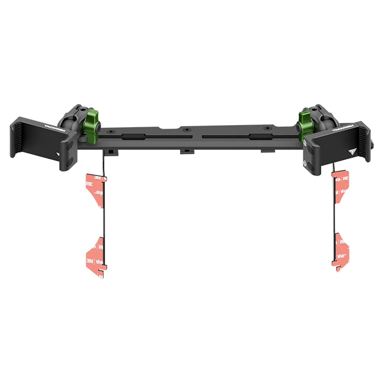 Tacoma Green Dual Phone Mount with Slim Track Dash Bracket by Tackform