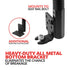 Seat Rail/Floor Bolt Mount | 18" Rigid Aluminum Neck with 4" Arm Extension | Tablet Holder