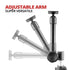 Heavy Duty Drill Base Mount | 20"-24" Aluminum Telescoping Arm | Tablet Holder